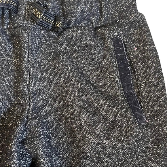 Cat & Jack Two Pair Dressier Sweatpants Black & Gold 7/8 - Picture 6 of 9